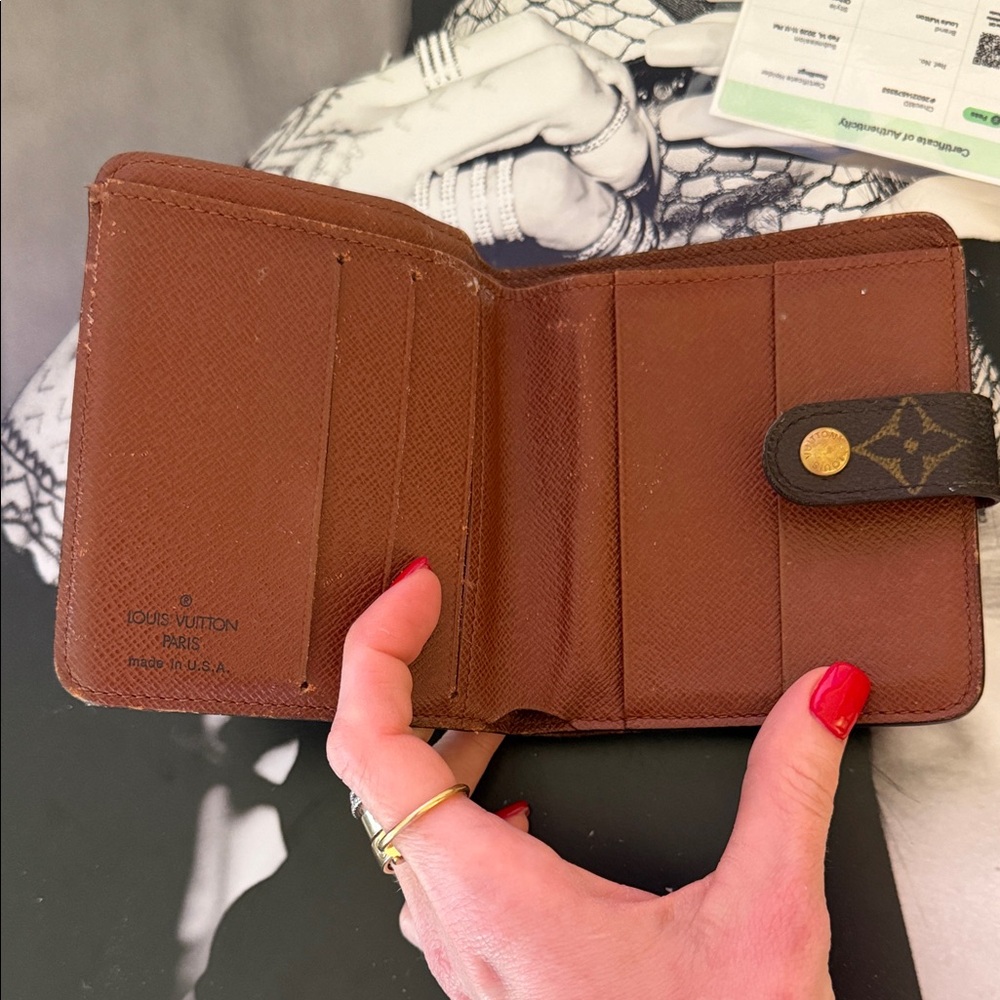 Louis Vuitton Brown Monogram Compact Wallet - Picture 2 of 12